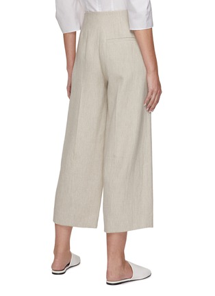 Back View - Click To Enlarge - VINCE - Pleated Crop Wide Leg Pants