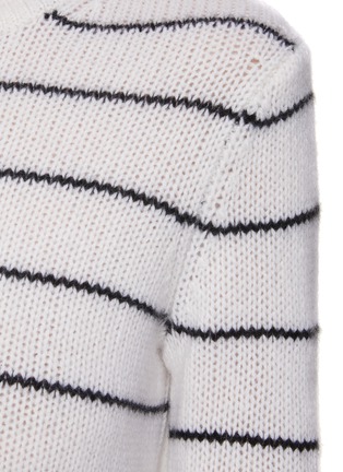  - VINCE - Striped Cashmere Knit Crewneck Sweater