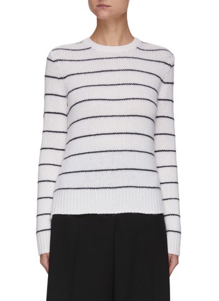 Main View - Click To Enlarge - VINCE - Striped Cashmere Knit Crewneck Sweater