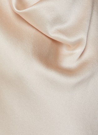  - VINCE - Cowl Neck Cap Sleeved Silk Blouse