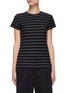 Main View - Click To Enlarge - VINCE - Reverse Stripe Cotton Jersey T-Shirt