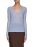 Main View - Click To Enlarge - VINCE - Scoop Neck Mohair Blend Knit Top