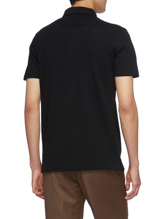 Back View - Click To Enlarge - SUNSPEL - Rivera' Cotton Polo Shirt