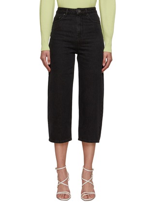 Main View - Click To Enlarge - SELF-PORTRAIT - High Rise Cropped Straight Leg Jeans