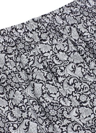 Detail View - Click To Enlarge - SUNSPEL - x LIBERTY FLORAL PRINT MONOCHROME BOXER SHORTS
