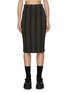Main View - Click To Enlarge - CRUSH COLLECTION - Metallic Stripe Jacquard Pencil Skirt