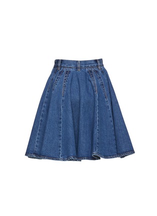 Figure View - Click To Enlarge - ALAÏA - WASHED DENIM MINI SKIRT