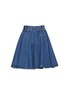 Figure View - Click To Enlarge - ALAÏA - WASHED DENIM MINI SKIRT