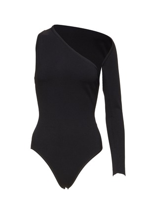 Main View - Click To Enlarge - ALAÏA - Asymmetric one-shoulder bodysuit