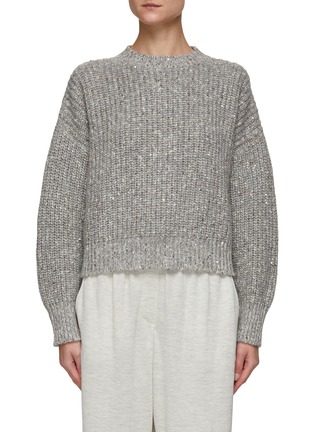 Main View - Click To Enlarge - BRUNELLO CUCINELLI - CAPSULE ORDER SEQUIN EMBELLISH SWEATER