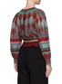 Back View - Click To Enlarge - ALICE & OLIVIA - ‘Simona' bohemian print wrap front crop blouse