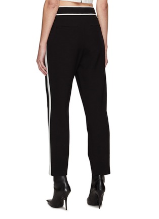 Back View - Click To Enlarge - ALICE + OLIVIA - ‘Esta’ Pleat Front Contrast Seam Pants