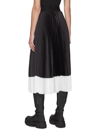 Back View - Click To Enlarge - ALICE & OLIVIA - ‘Katz’ Colourblock Pleated Midi Skirt
