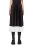 Main View - Click To Enlarge - ALICE & OLIVIA - ‘Katz’ Colourblock Pleated Midi Skirt