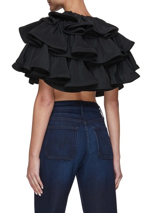 Back View - Click To Enlarge - ALICE & OLIVIA - ‘Aly’ Tiered Ruffle Capelet
