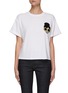 Main View - Click To Enlarge - ALICE & OLIVIA - Evan' Stace Face Print Oversized Crewneck T-Shirt