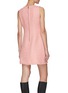 Back View - Click To Enlarge - ALICE & OLIVIA - ‘Clyde’ Frayed A-Line Sleeveless Shift Dress