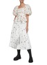 Figure View - Click To Enlarge - MING MA - Floral Print Balloon Sleeve Top