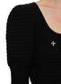 MING MA - Bead Detail Princess Sleeve Wool Cashmere Top