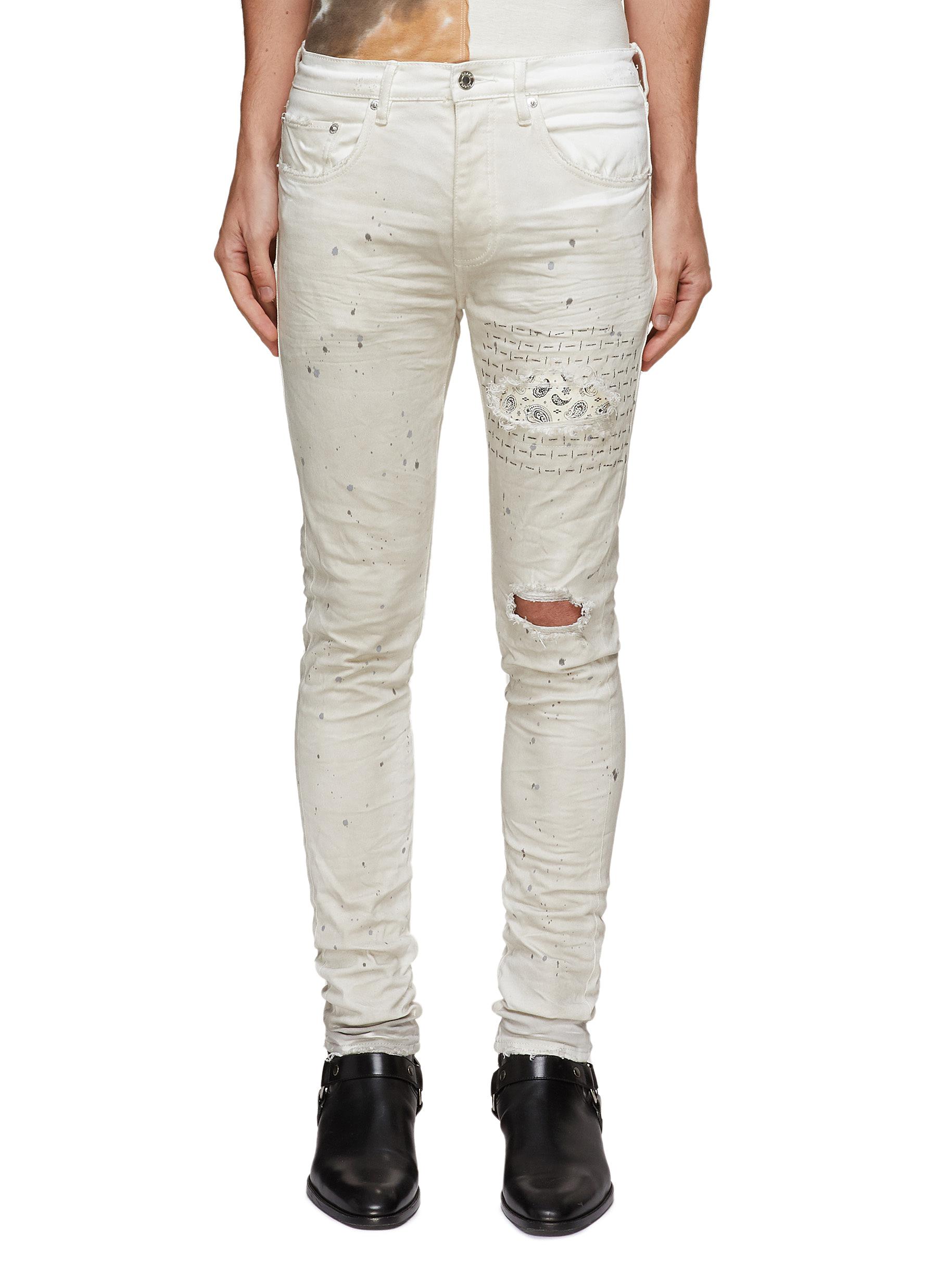 paint splash mens jeans