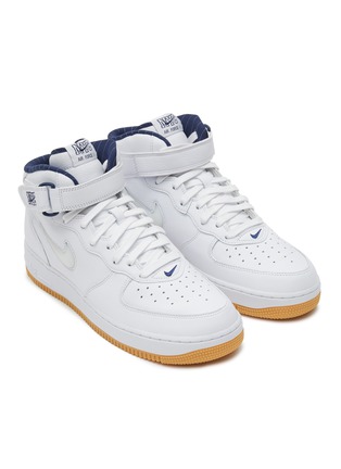 Detail View - Click To Enlarge - NIKE - Air Force 1 Mid QS' Leather Sneakers