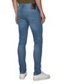 Back View - Click To Enlarge - DENHAM - ‘Bolt Zen' antique stretch skinny denim jeans