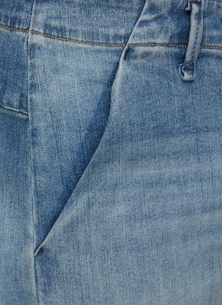  - DENHAM - Folded waist distressed denim jeans