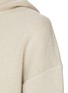 THEORY - Wool Blend Knit Cropped Zip Up Hoodie