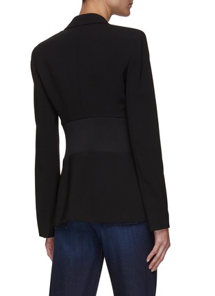 Back View - Click To Enlarge - THEORY - Admiral Crepe Rib Waist Single Breasted Blazer
