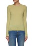 THEORY - LONG SLEEVES CASHMERE CREWNECK KNIT TOP