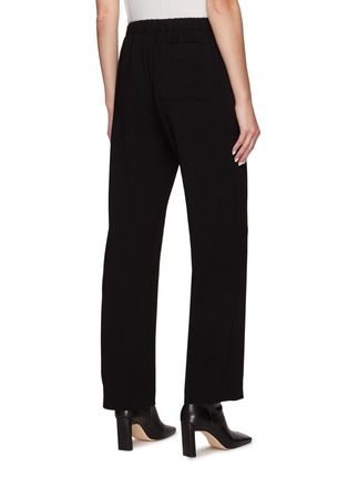 Back View - Click To Enlarge - THEORY - Admiral Crepe Wide Legged Drawstring Pants
