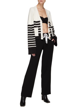 Figure View - Click To Enlarge - THEORY - Admiral Crepe Wide Legged Drawstring Pants