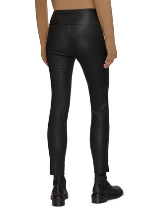 Back View - Click To Enlarge - THEORY - YOKE' LEATHER LEGGINGS