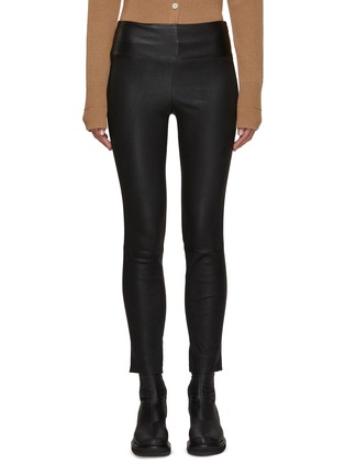 Main View - Click To Enlarge - THEORY - YOKE' LEATHER LEGGINGS
