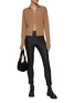 Figure View - Click To Enlarge - THEORY - YOKE' LEATHER LEGGINGS