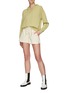 Figure View - Click To Enlarge - THEORY - Slit Neck Cashmere Drawstring Hoodie