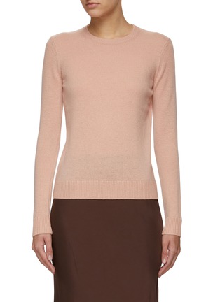 Main View - Click To Enlarge - THEORY - LONG SLEEVES CASHMERE CREWNECK KNIT TOP