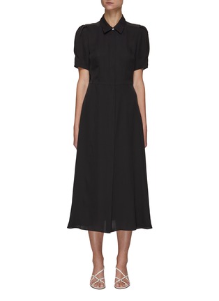 Main View - Click To Enlarge - THEORY - Silk Georgette Midi Shirt Dress