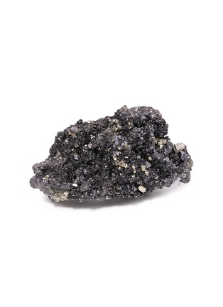 Main View - Click To Enlarge - STONE AND STAR - Lustrous SPHALERITE PYRITE SPECIMEN