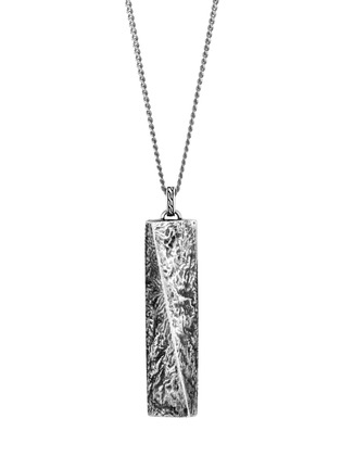 Detail View - Click To Enlarge - JOHN HARDY - Classic Chain' Reticulated Sterling Silver Pendant Curb Chain Necklace