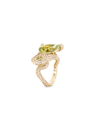 Main View - Click To Enlarge - JOHN HARDY - ‘Cinta’ 18K Yellow Gold Gemstones Cobra Ring