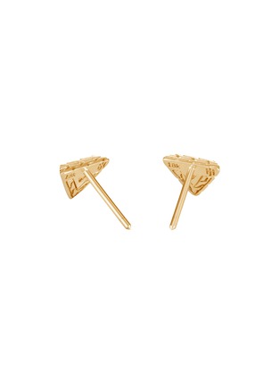Detail View - Click To Enlarge - JOHN HARDY - Classic Chain' Tiga 18k Gold Triangle Stud Earrings