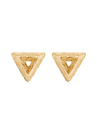 Main View - Click To Enlarge - JOHN HARDY - Classic Chain' Tiga 18k Gold Triangle Stud Earrings