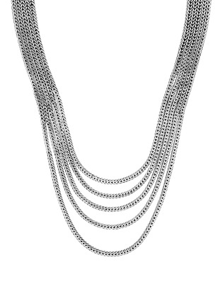 Detail View - Click To Enlarge - JOHN HARDY - Classic Chain' Silver Multi-row Necklace