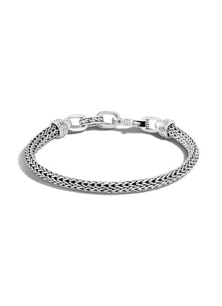  - JOHN HARDY - Classic Chain' Freshwater Keshi Pearl Silver Transformable Multi Wrap Bracelet