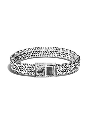 Main View - Click To Enlarge - JOHN HARDY - Classic Chain' Reticulated Sterling Silver Double Link Chain Bracelet