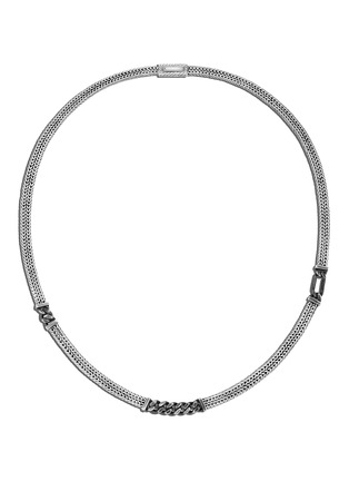 Main View - Click To Enlarge - JOHN HARDY - Classic Chain' Sterling Silver Flat Chain Station Necklace