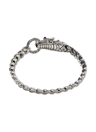 Detail View - Click To Enlarge - JOHN HARDY - Naga Heritage Silver Blue Sapphire Bracelet  — Size US