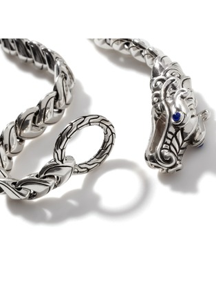  - JOHN HARDY - Naga Heritage Silver Blue Sapphire Bracelet  — Size US