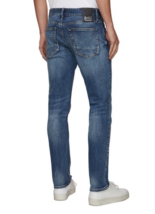 Back View - Click To Enlarge - DENHAM - ‘Razor' whiskered denim skinny jeans